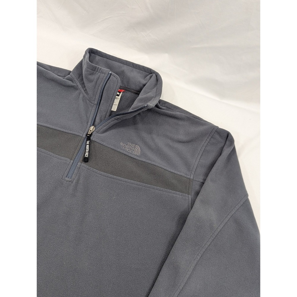 The North Face TKA 100 Glacier 1/4 Zip Fleece Men's Medium Gray ‎ Outdoor